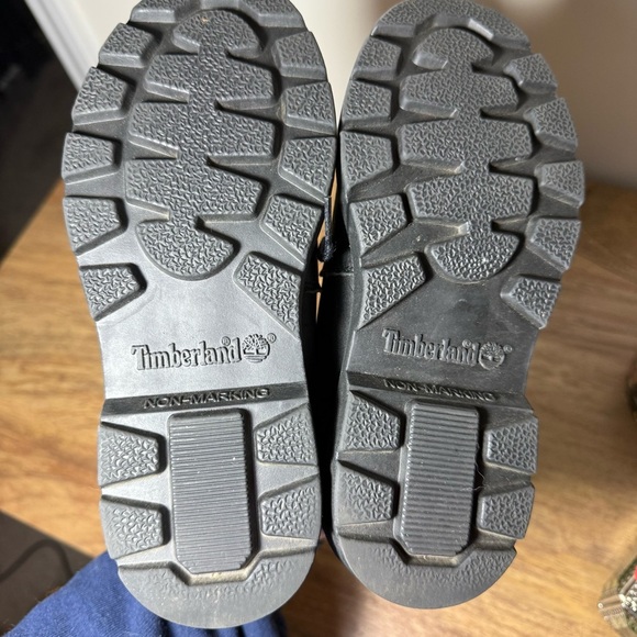 Timberland Kids Leather Black Boots Kids Size 2 - Picture 8 of 8